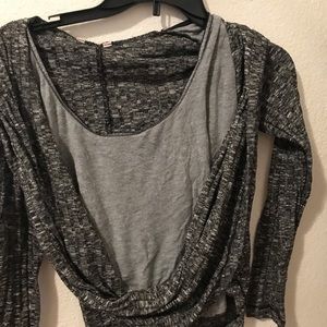 Black Victoria Secret Grey Long Sleeve cardigan